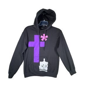 Justin Bieber Shirt Womens Small Black Justice World Tour Cross 2022 Casual‎